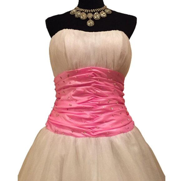 Luxurious Corset Barbie Bow Designer Wedding Evening Cocktail Party Prom Dress - Picture 16 of 16